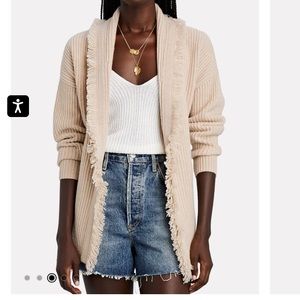 Intermix fringe tie sweater.  Size P.